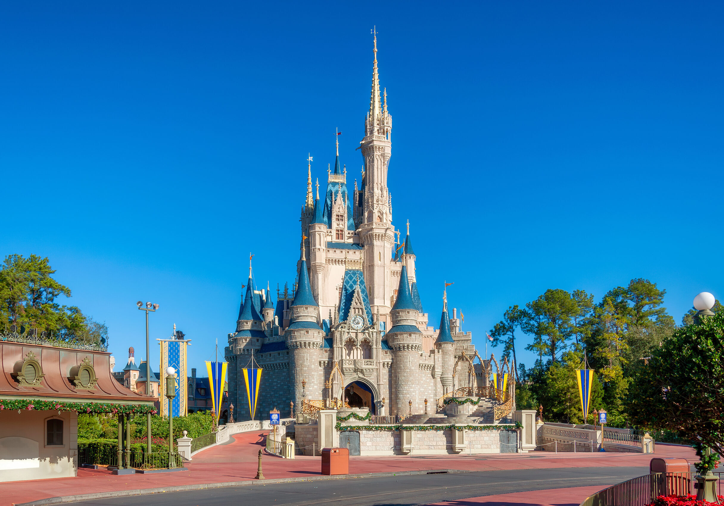 Cinderella Castle In Walt Disney World Magic Kingdom In Orlando, Florida